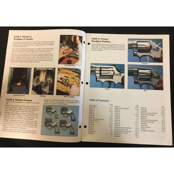 Smith and Wesson Hand Gun Catalog a Bangor Punta Company Pistols - Picture 2 of 6